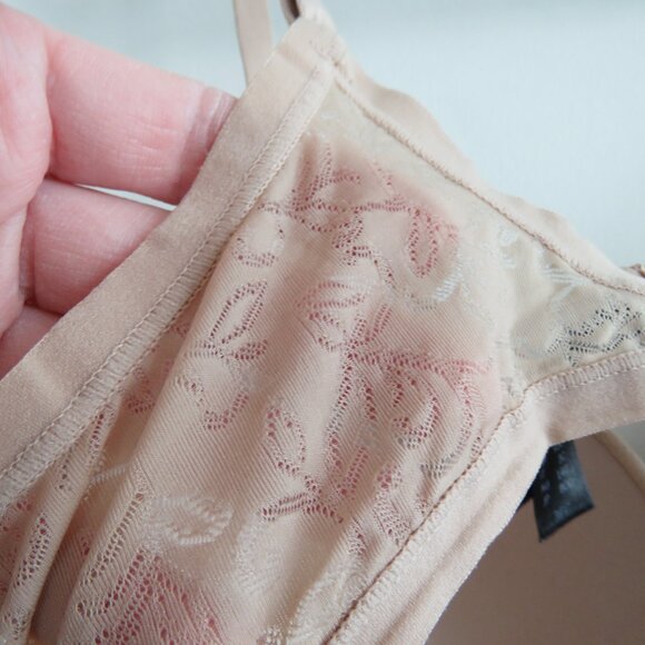 NATORI Sheer Jacquard Full Fit Contour Underwire Bra in Cafe - Size 36C - Picture 8 of 10